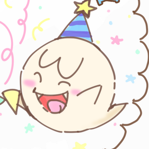image of a Boo from Super Mario Bros. I drew for my birthday cake once
