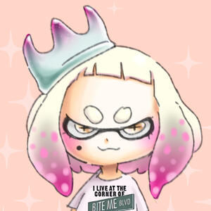 an image of Pearl from Splatoon that I coloured